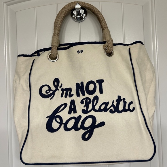 I'm NOT a Plastic Bag by Anya Hindmarch - New with Tags - Picture 1 of 6